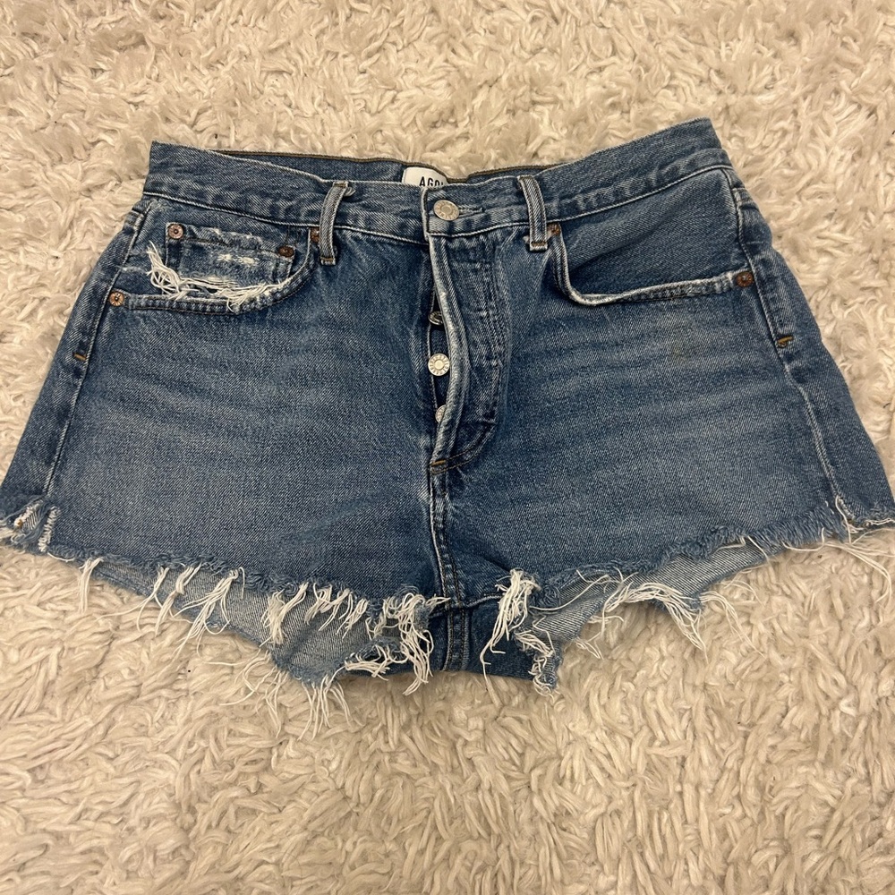 Agolde Parker Shorts in Dark Swapmeet